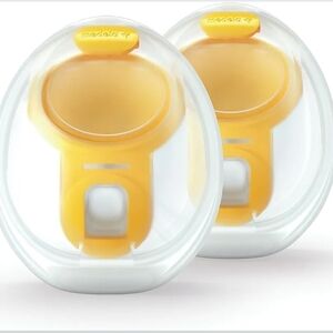 Medela Milk Collection Shells in Clear and Yellow